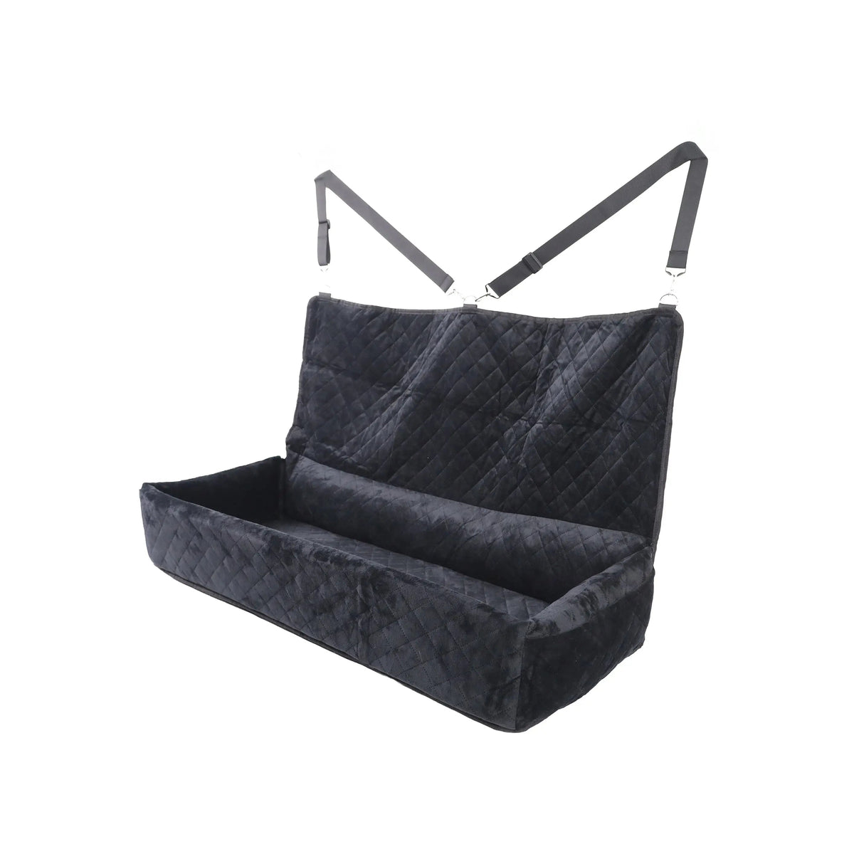 Huntley Pet Dog Car Seat for Large Dogs, Pet Booster Back Set Bed, Black