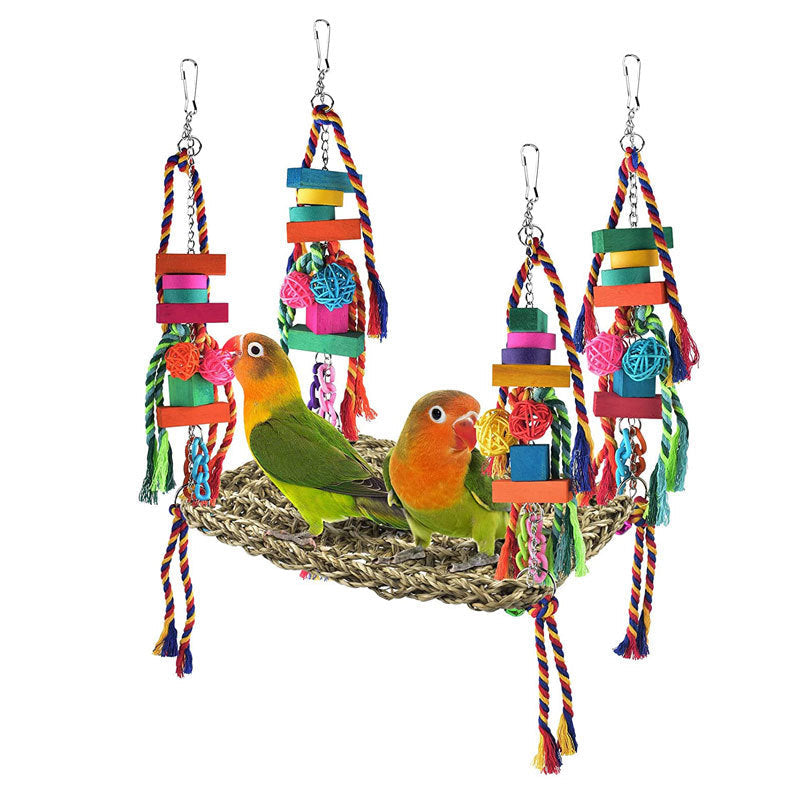 Parrot Toys Climbing Net Hammock Medium And Large Toy Bird Cage