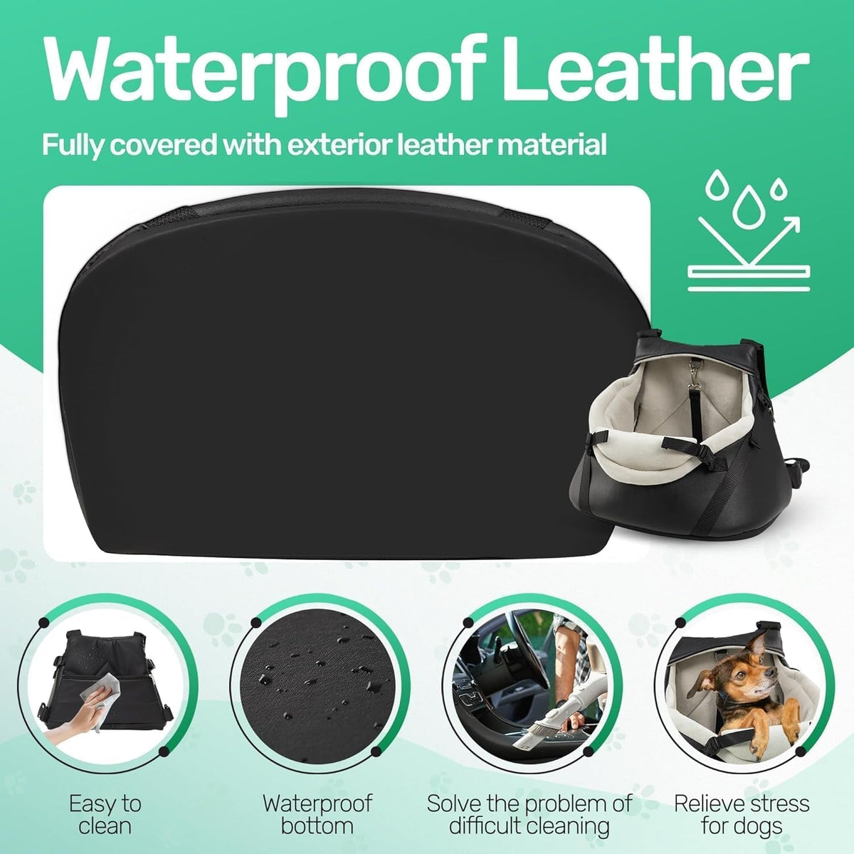 Small Dog Car Seat Booster/Travel Seat for Dogs up to 7lbs