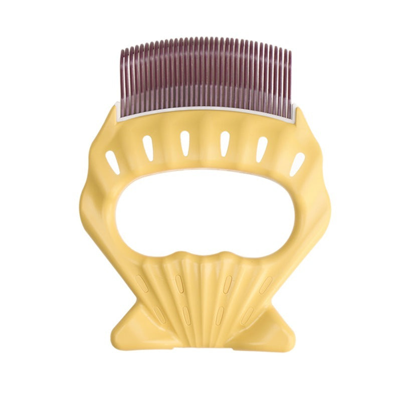 Pet Dog Cat Combs Shell Shaped Hair Remover Brush Pet Grooming Tools Dog Massage Comb Brush For Remove Pet Cat Loose Hairs