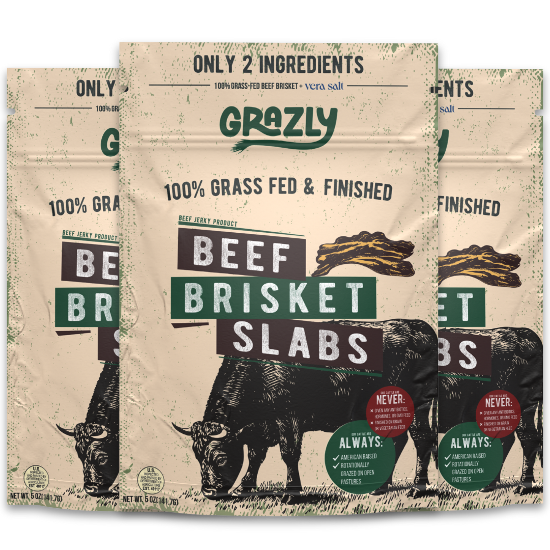 Grass-Fed Beef Brisket Slabs Dog Treats