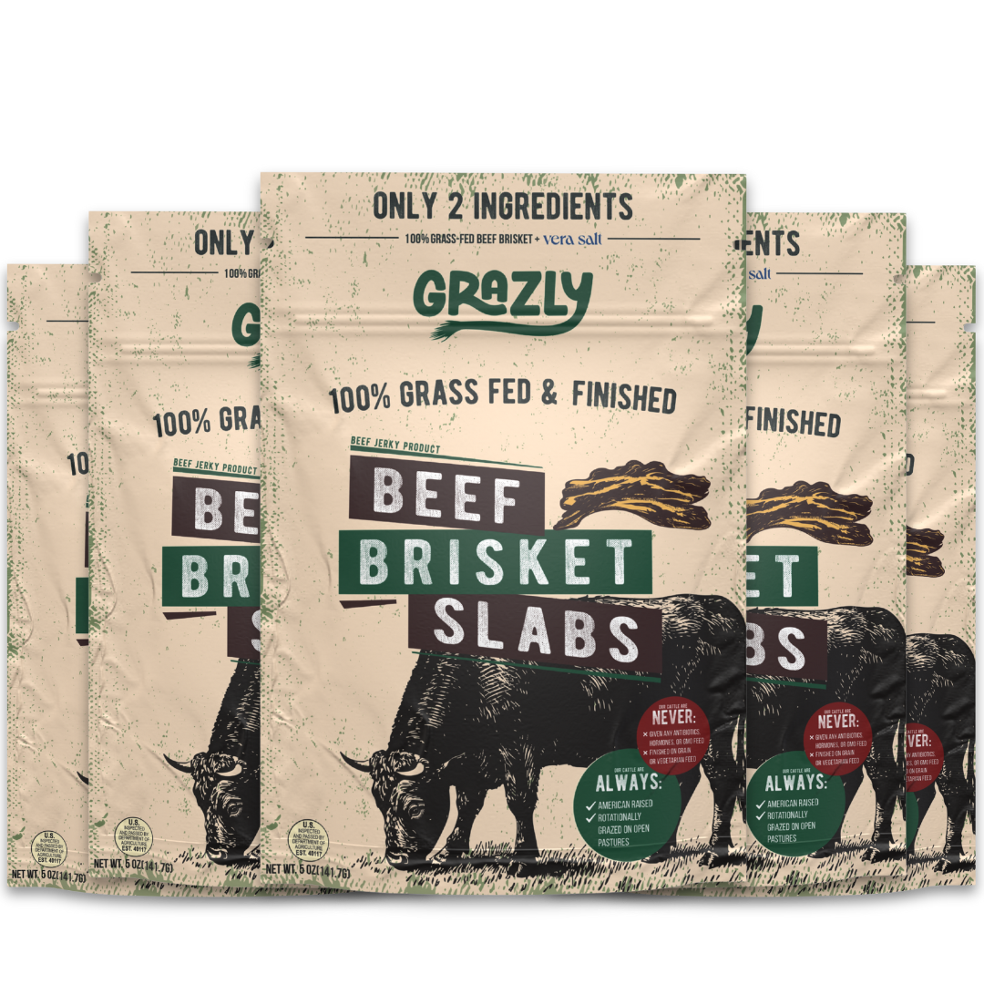 Grass-Fed Beef Brisket Slabs Dog Treats