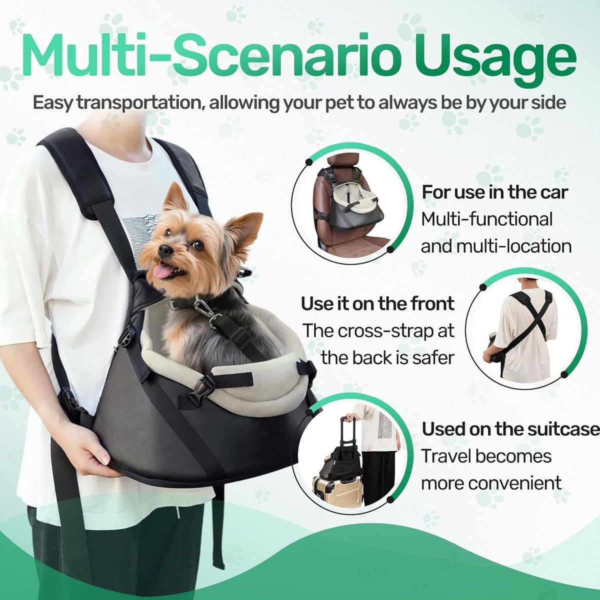 Small Dog Car Seat Booster/Travel Seat for Dogs up to 7lbs