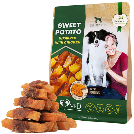 Sweet Potato & Chicken Dog Chews | Grain-Free Treats