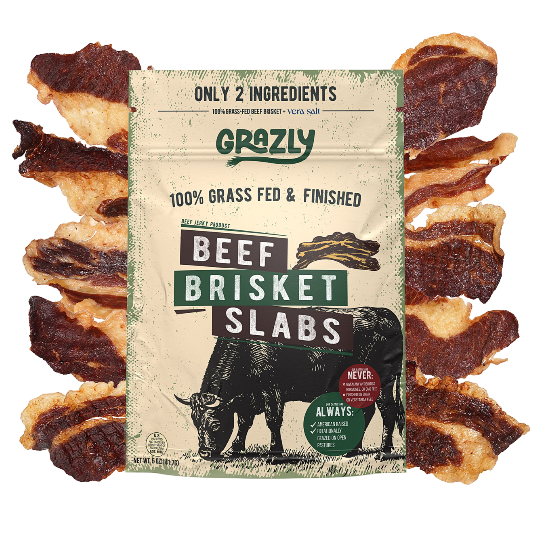 Grass-Fed Beef Brisket Slabs Dog Treats