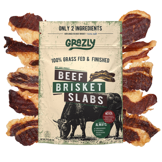 Grass-Fed Beef Brisket Slabs Dog Treats
