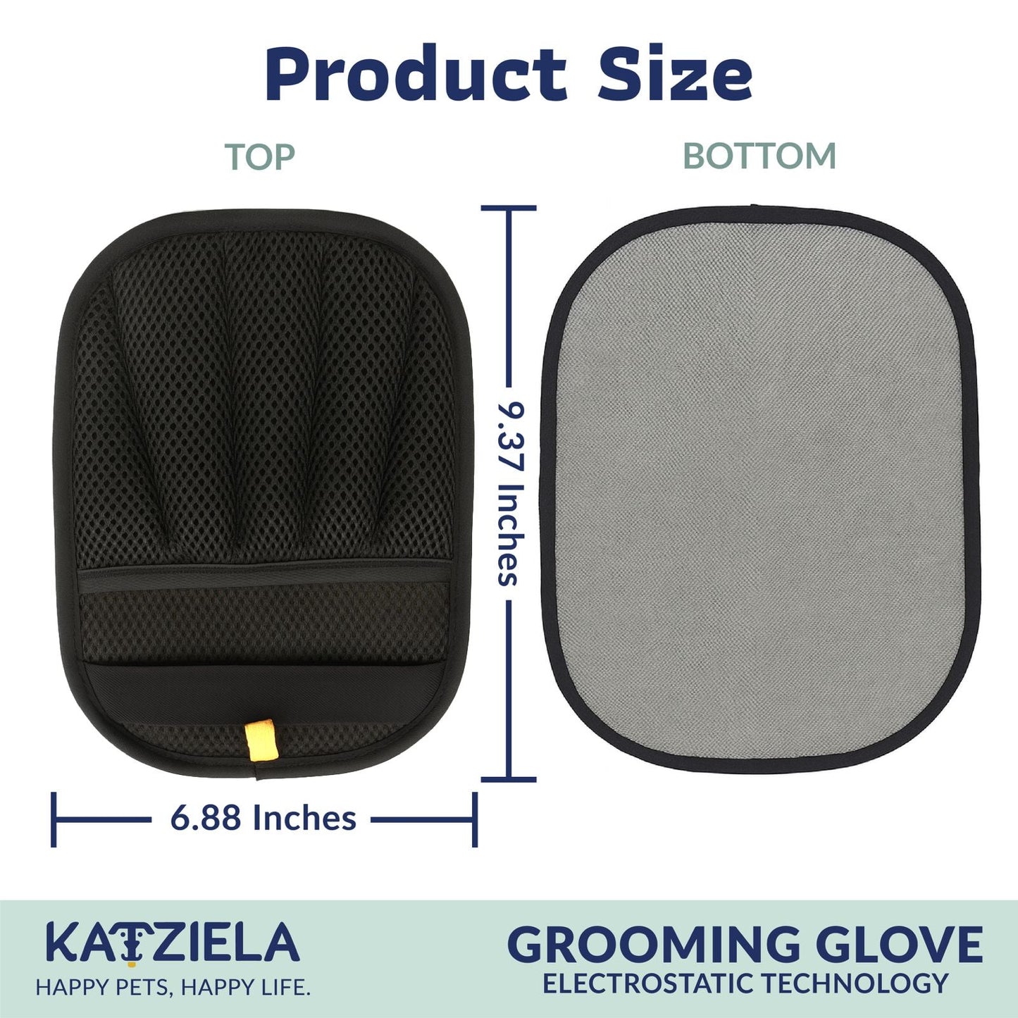 FurTidy Glove by Katziela – Pet Hair Remover Glove for Dogs & Cats, Reusable Electrostatic Grooming Mitt for Furniture, Clothing, Carpet & Car Seats – Washable & Eco-Friendly Deshedding Tool