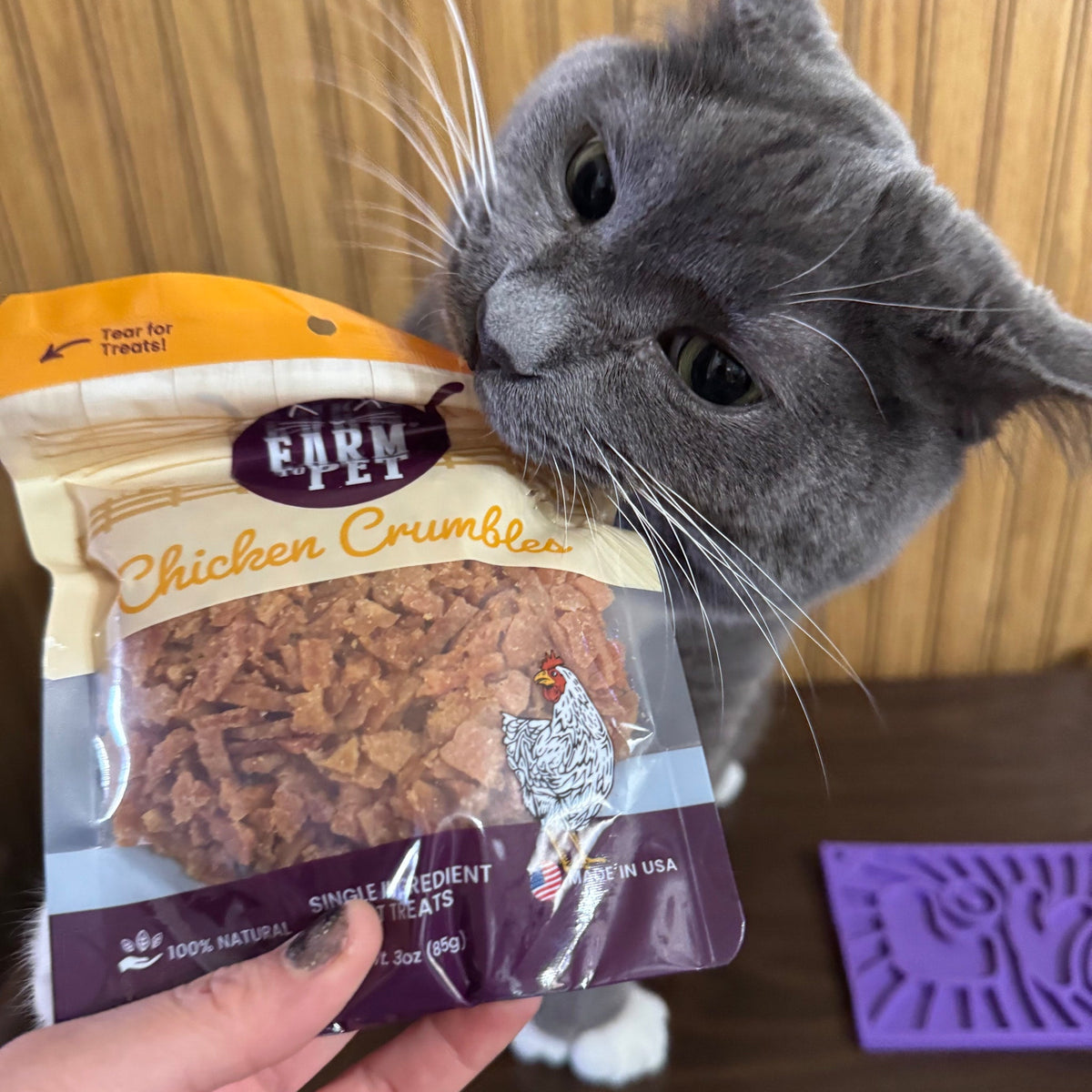 Chicken Crumbles Cat Treats | Single-Ingredient Chicken