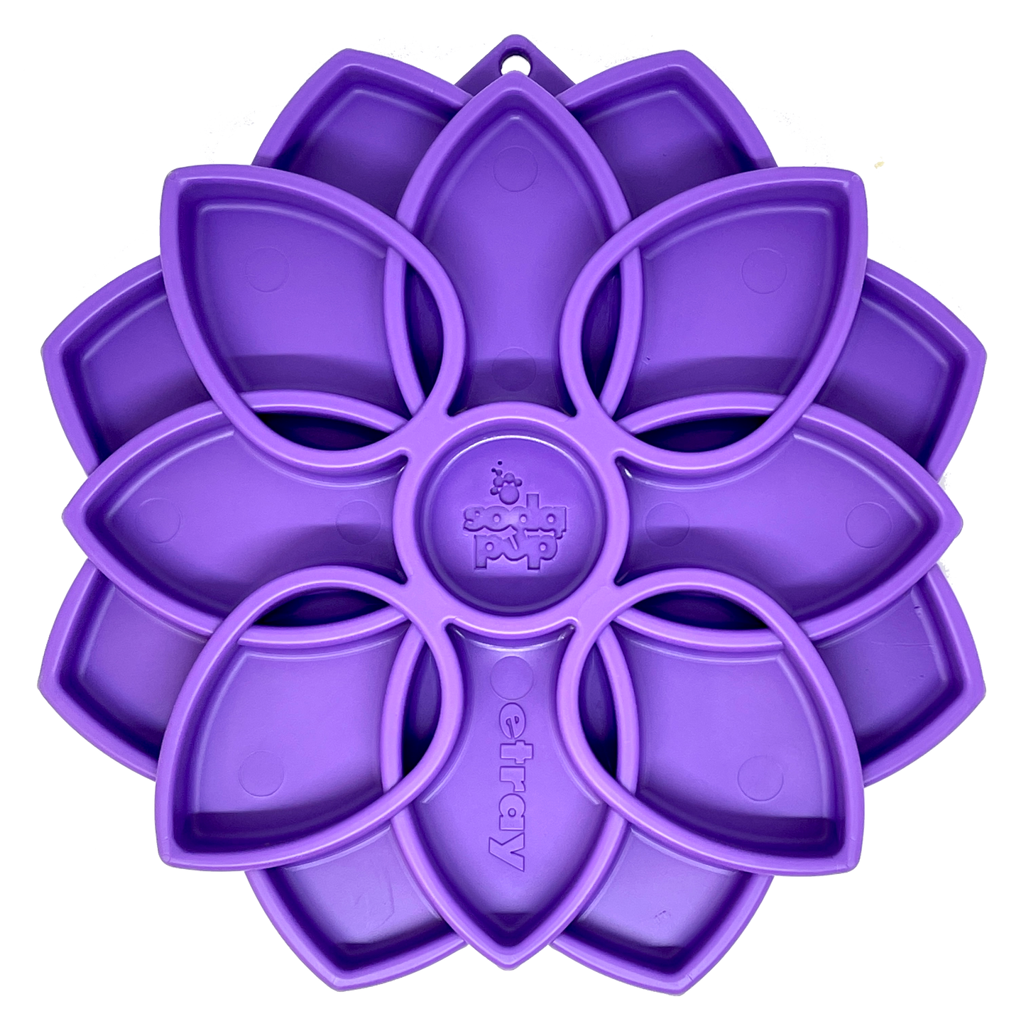 Mandala eTray Shallow Slow Feeder Dog Bowl for Enrichment | USA Made