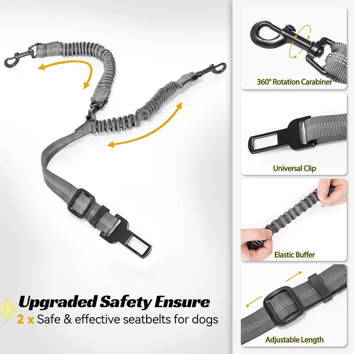 Luxury Dog Booster Car Seat Waterproof / Safe Buckles Dual Leash