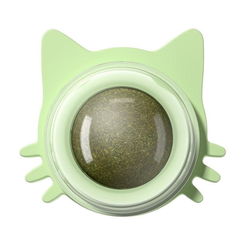 Interactive Catnip Lick Ball | Wall-Mounted Cat Toy