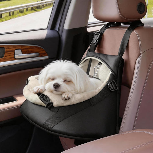 Small Dog Car Seat Booster/Travel Seat for Dogs up to 7lbs
