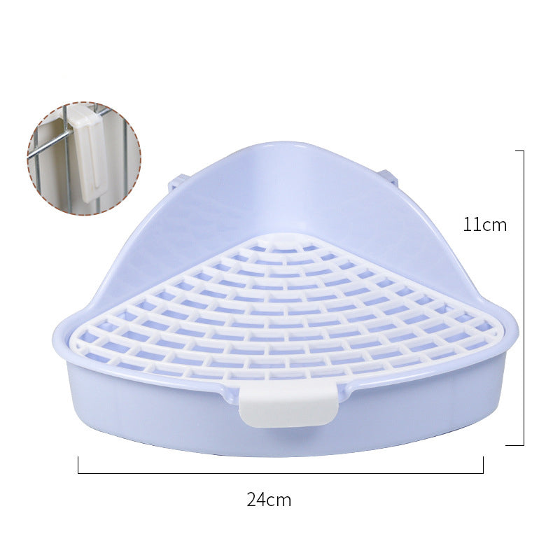 Rabbit Litter Box Bunny Corner Toilet Box Potty Trainer For Hamster Guinea Pig Ferret Rat Chinchialla Cage Pan