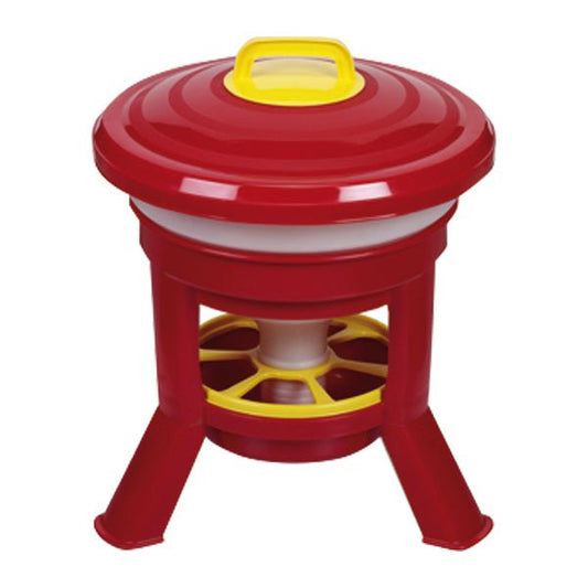 Imperial Hopper Feeder with Legs, 20 Liter – Large Capacity Plastic Poultry Feeder